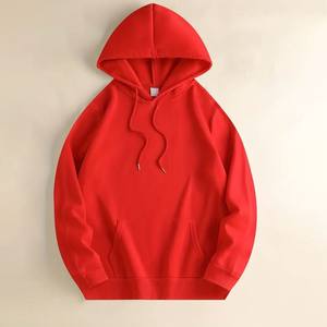 Sudaderas con capucha de lana de algodón 100% de invierno para hombre, sudaderas básicas transpirables con capucha, color sólido teñido liso, logotipo personalizado de talla grande para hombre - Product Image 4