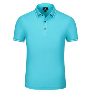 Chemises polo pour hommes en tissu gaufré d'été, respirantes, confortables, anti-froissement, imprimées numériquement, décontractées, polyester/coton - Product Image 2