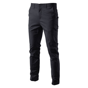 Drops hipping New Casual Baumwoll hose Männlich Solid Slim Fit Gerade Lange Hosen Mode Klassische Business hose für Männer - Product Image 2