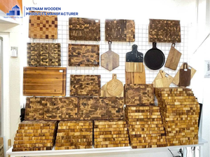 Tabla de cortar de madera de teca de veta final, la más vendida, ecológica y sostenible, 1.5 cm de grosor, fabricante de Vietnam, marca Thanhtungthinh - Product Image 6