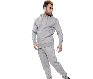 Chándal de Material de algodón de alta calidad con capucha Jogger dos piezas pulóver con capucha cómodo nuevo chándal de moda para hombres - Product Image 2