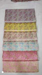 Tissus de soie brocart sur mesure idéaux pour les créateurs de vêtements et les magasins de tissus à l'ombre de bleu ciel violet clair - Product Image 2