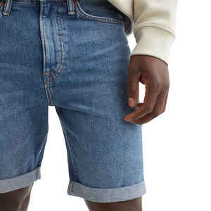Pantalones cortos vaqueros de verano para hombre hechos en Pakistán de alta calidad 2025 transpirables y servicio OEM y ODM teñido liso en color en blanco - Product Image 2