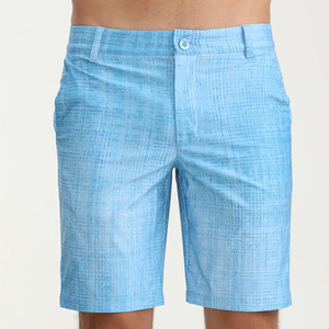 High Quality Custom Shorts Golf <b>Men</b> Elastic Waist Streetstyle Sublimation Printed Shorts Bermuda Nylon <b>Men's</b> Golf Shorts - Product Image 1