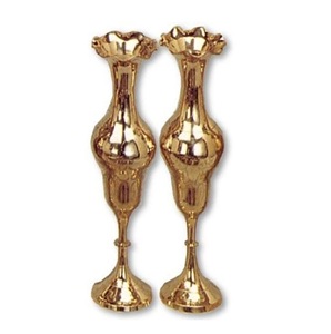 Brass Flower Vase With Engraving Gold Finished For Home Decor <b>Table</b> Decoration High Quality Flower Vase - Product Image 4
