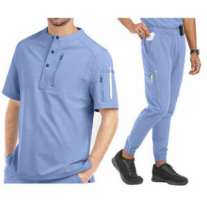 Uniforme d'hôpital de qualité supérieure, blouses médicales, veste à manches longues pour infirmières, ensembles de blouses, coton et polyester tricotés pour femmes, numérique - Product Image 1