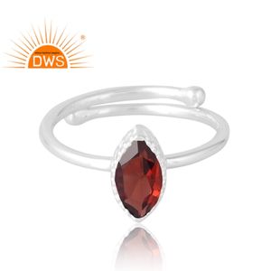 Anillo de piedras preciosas de granate Natural de Plata de Ley 925 más vendido, joyería personalizada para mujer, regalo para ella - Product Image 3