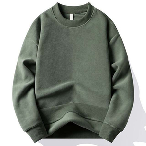 Sudadera para Hombre de Alta Calidad, Cuello Redondo, Sudadera con Capucha, Ropa Casual, Color Sólido, Básicos, Mezcla de Algodón - Product Image 5