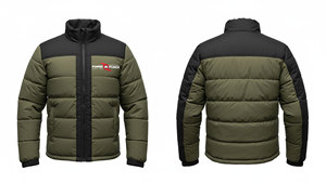 Chaqueta acolchada impermeable transpirable con aislamiento Unisex, ropa de abrigo de invierno a prueba de viento con cremallera, logotipo frontal, personalización ODM - Product Image 5