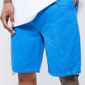 Custom Joggerสีสัน 3Dพัฟพิมพ์กลางแจ้งกางเกงขาสั้นผู้ชายดิบขอบฝรั่งเศสเทอร์รี่ผ้าฝ้ายวินเทจกรดล้างกางเกงขาสั้นสําหรับชาย - Product Image 2