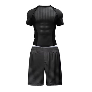 <b>Men</b> Rash Guard Set with Shorts Two Piece Swimwear Quick Dry Surf Suit <b>for</b> <b>Swimming</b> and Snorkeling - Product Image 5