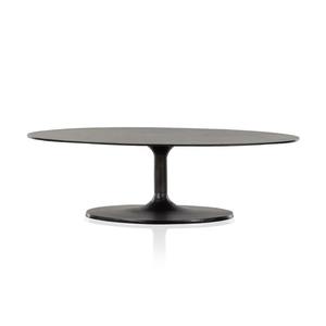 Mesa de Centro Moderna de Metal de Lujo para Apartamentos Pequeños, Muebles para Sala de Estar, Diseño Tulipán - Product Image 1