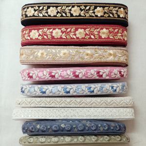 เครื่องริบบิ้นและผ้าลูกไม้ปักแบบกำหนดเอง,ในดีไซน์และสีต่างๆสำหรับชุดแต่งงานในการออกแบบและขนาดต่างๆ - Product Image 6