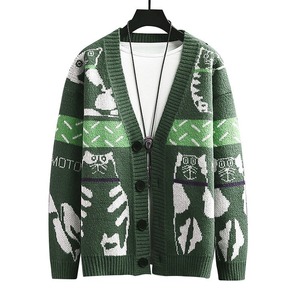 Best Sustainable New Fashion Men's Casual <b>Cardigan</b> Winter Knitwear Long Sleeves Soft Loose <b>Button</b> Pockets Wholesale Price - Product Image 3