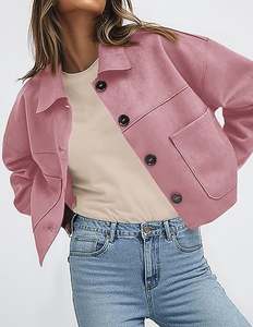 Chaqueta de Peso Pesado, Chaqueta Transpirable para Exteriores, Chaqueta de Moda para Mujer, de Buena Calidad, con Logotipo Personalizado, Informal - Product Image 4