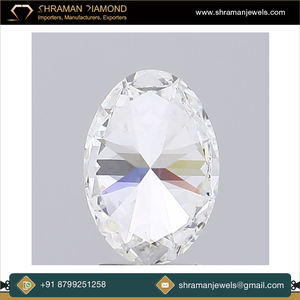 SHRAMAN DIAMOND Collier avec pendentif en diamant ovale cultivé en laboratoire certifié IGI couleur H pour hommes et femmes, fiançailles, 1,25 TCW VVS2 - Product Image 4