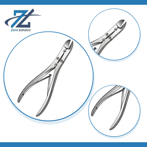Forceps à os Ruskin-Liston, manuel, en acier inoxydable, à action composée, droit fin, 140 mm, instruments chirurgicaux certifiés CE - Product Image 4