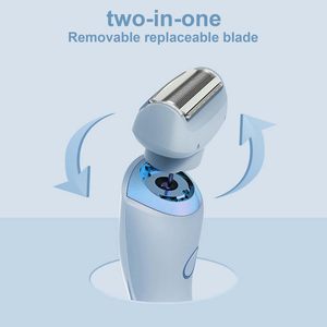 Mini rasoir électrique étanche IPX7 pour femme avec grille flottante 3D et 3 lames, rasoir électrique pour le visage, les jambes et les zones intimes - Product Image 5