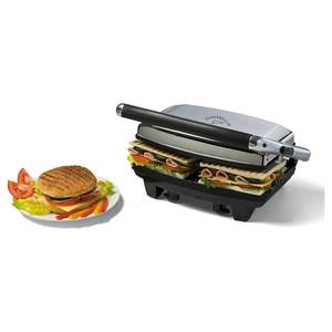 Sandwichera 1000W TOAST&GRILL Slim Plateada y Negra Modelo 00C191110AR0 de Tostiera - Product Image 3