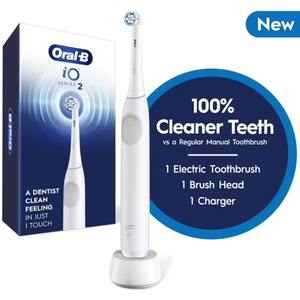 Oral-B IO Series 2 Rechargeable <b>Electric</b> <b>Toothbrush</b> Silicone Bristles Gentle Brush Head <b>Pressure</b> <b>Sensor</b> 3 Modes 2 Min Household - Product Image 6