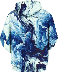 เสื้อมีฮู้ดสำหรับผู้ชายเสื้อสเวตเชิ้ตแบบมีเชือกรูดแขนยาวพิมพ์ลายตัวอักษรกราฟิกเสื้อสวมหัวมีกระเป๋า - Product Image 1