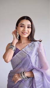 Boutique indienne Bollywood Designer Saree Exclusive Fancy Latest Premium Silk Premium Quality Saree Sari Premium Quality Latest - Product Image 5