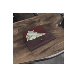 Nueva Cartera de Cuero Genuino Marrón 2024, Éxito de Ventas, con Sobre para Efectivo |   Bolso de Mano Retro para Hombre y Mujer al Mejor Precio - Product Image 4