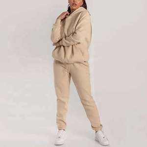 Ensemble survêtement d'hiver pour femmes, pantalon de survêtement et sweat-shirt personnalisés, ensemble de jogging 2 pièces - Product Image 5