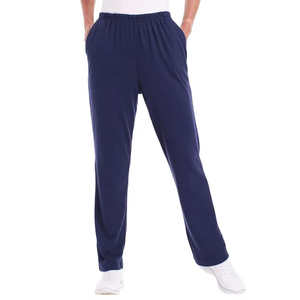 Pantalons décontractés pour femmes grande taille, confortables, à la vente, taille mi-haute, couleur unie, élasthanne/coton, respirant, séchage rapide - Product Image 4