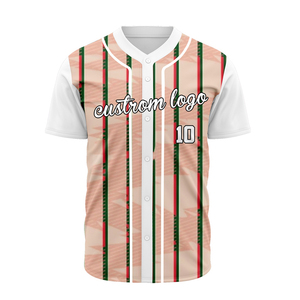 Camiseta de béisbol bordada impresa en 3D personalizada, ropa deportiva para hombre con diseño de sublimación, uniforme de dos botones - Product Image 3