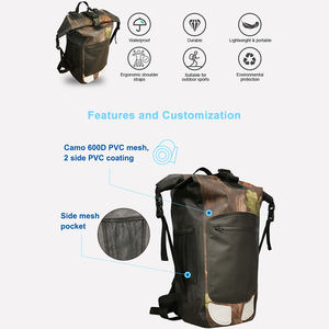 Sac à dos sec avec logo personnalisé pour l'aventure en plein air Matériau imperméable portable Flottant Roll Top Design - Product Image 5