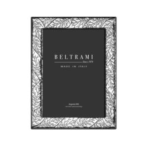 Beltrami Silver Plated Wood Structure Photo <b>Frame</b> 9x12 Inch Embossing <b>Printing</b> 1 Color Made in Italy Argento 999 - Product Image 1