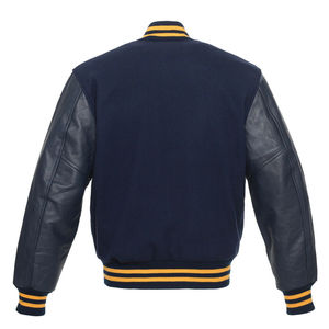 High Street Style Men's Premium Quality Varsity <b>Jacket</b> Winter <b>Canvas</b> Stand Collar Baseball <b>Jacket</b> Plain Dyed for College Wear - Product Image 2