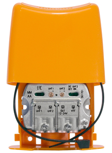 Amplificatore per Palo NanoKom UHF-UHF-VHFmix (LTE790, 1° Dividendo Digitale) (Televes 561701) - Product Image 1