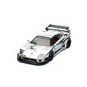 Nessiworld 1/64 LBWK F40 cromato argento - Product Image 1
