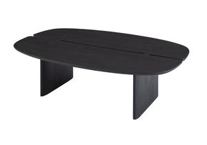 Ensemble de table basse carrée rectangulaire en bois massif/Ensembles de table basse de luxe classiques avec plateau en bois et plateau en marbre pour hôtel et appartement - Product Image 2