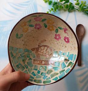 ชามกะลามะพร้าวงานแฮนด์เมดพร้อมฝังมุกชามมะพร้าวเป็นมิตรต่อสิ่งแวดล้อมส่งออกจากเวียดนาม - Product Image 4