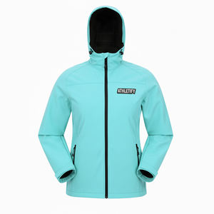 Chaqueta Softshell Unisex 100% Poliéster con Capucha, Cremallera, Impermeable, Cortavientos, Antibacteriana, para Senderismo, Ciclismo y Esquí - Product Image 1