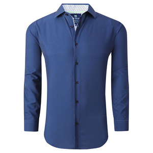 Chemise habillée en coton à manches longues pour hommes, vente en gros, tenue de bureau, tenue de travail, chemise formelle personnalisée - Product Image 6