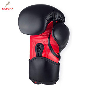 Gants de boxe d'entraînement en cuir confortables et durables, texture lisse, fermeture à boucle et crochet sécurisée, légers, évacuation de l'humidité - Product Image 5