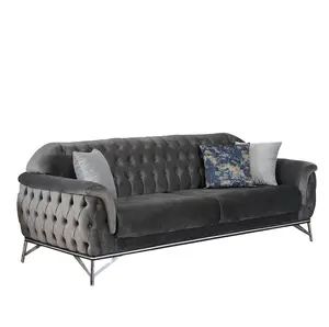 Home Hotel Chesterfield Sofa Leder Handgemachtes Wohnzimmer 3 2 1 Eck größe Sitz Sessel Bergere Türkische Möbelfabrik