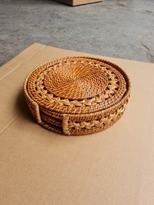 Decoration on the Table by Natural Rattan coaster for <b>Kitchen</b> <b>Accessories</b> Best Selling in Vietnam - Product Image 4