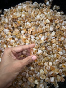 Natural Citrine Tumble Stone Polished Healing <b>Crystal</b> Pocket Stone Meditation Reiki Home Decor Wholesale - Product Image 3
