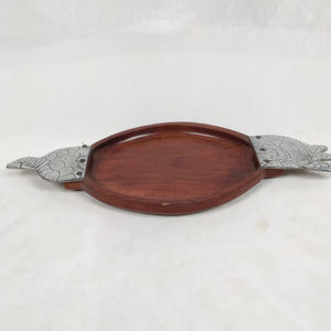 ชุดถาดไม้สำหรับเสิร์ฟ 5 ชิ้น ด้ามจับไม้ธรรมชาติแบบยังไม่ผ่านการตกแต่ง สำหรับจัดระเบียบอาหาร เช้า กลางวัน ค่ำ - Product Image 1