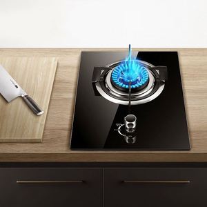 Table de cuisson à gaz liquéfié encastrable à brûleur unique, surface en verre à flamme puissante, multifonctionnelle, électronique, disponible - Product Image 2