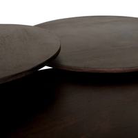 Petite table basse pliable convertible en bois massif et métal, faite à la main, écologique, design moderne minimaliste, durable, avec rangement