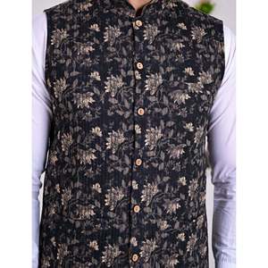 Veste d'hiver réversible pour homme, 100% coton, laine, imperméable, fermeture éclair brodée, imprimé en bloc, style universitaire - XS XL - Product Image 2