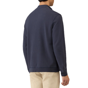 Men's Premium Cotton Half Zip Loopback <b>Sweatshirt</b> Relaxed Fit Sports Top Stand 3D Embroidery Applique Anti-Wrinkle XS 6XL Spring - Product Image 2