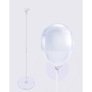 Supporto per Palloncini con Base Trasparente 50Cm per Decorazioni per Feste - Product Image 1
