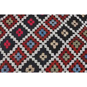 Vintage Turkish <b>Rug</b> Traditional Black Brown 4.7 X 6.9ft <b>Boho</b> Patchwork Design Handmade Wool Latex for Teen Bedside Rectangle - Product Image 5